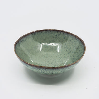 Glossy Green Tall Bowl  17 cm