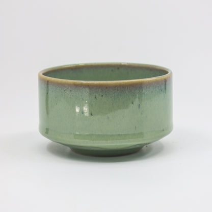 Glossy Green  Ice cream / Tea bowl 10 cm