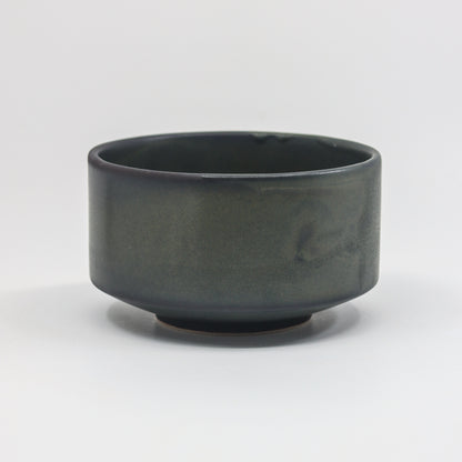 Green Black  Ice cream / Tea bowl 10 cm