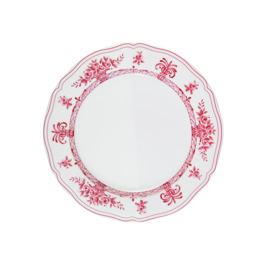 White and tyrian purple dinner plate Ø 26,5 cm