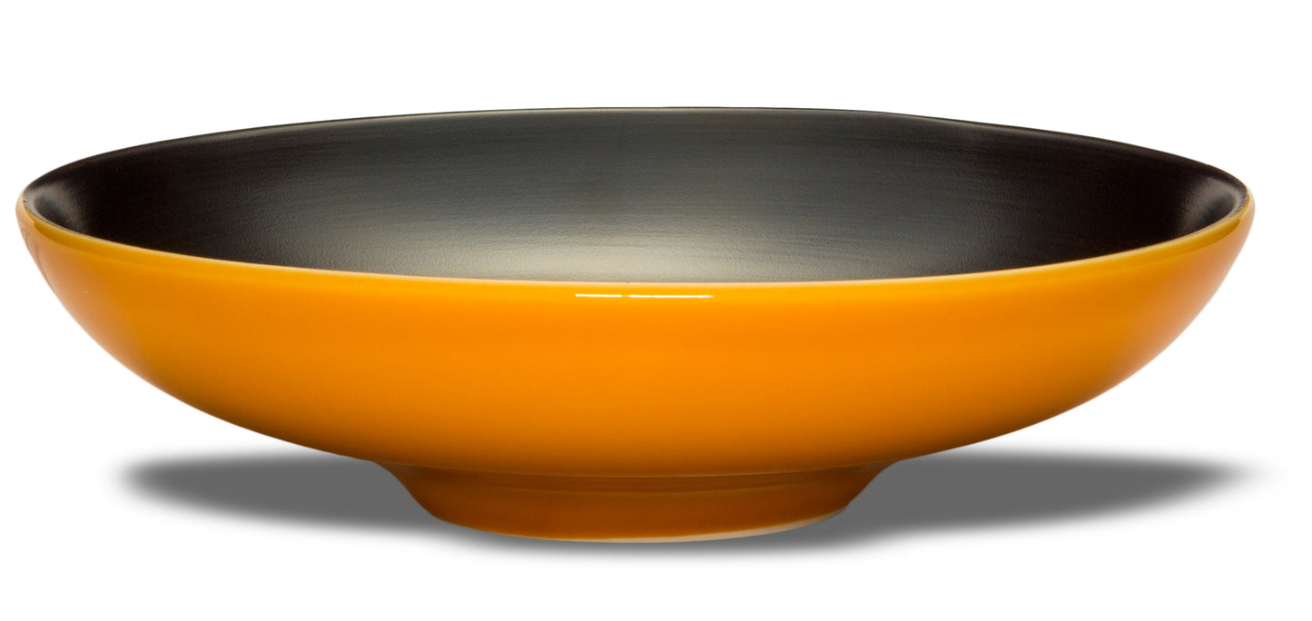 Orange deep plate Ø 22 h 5,5 cm