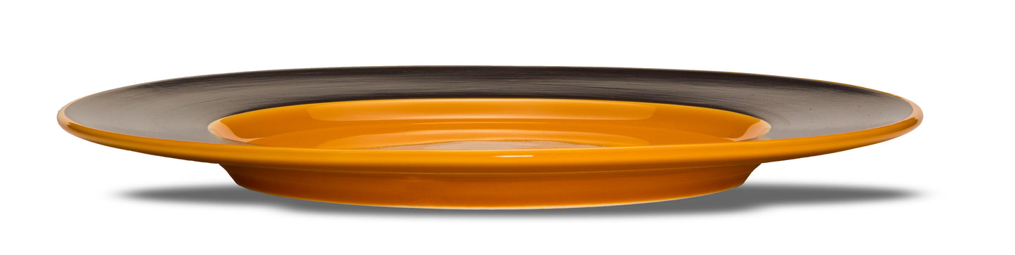 Orange charger plate Ø 33,5 h 3 cm