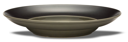 Grey deep plate with wide rim Ø 27,5 h 5 cm