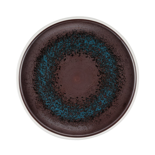 Blue reactive bread plate Ø 18 cm