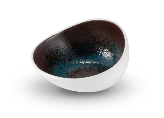 Blue reactive slanting bowl Ø 8 cm