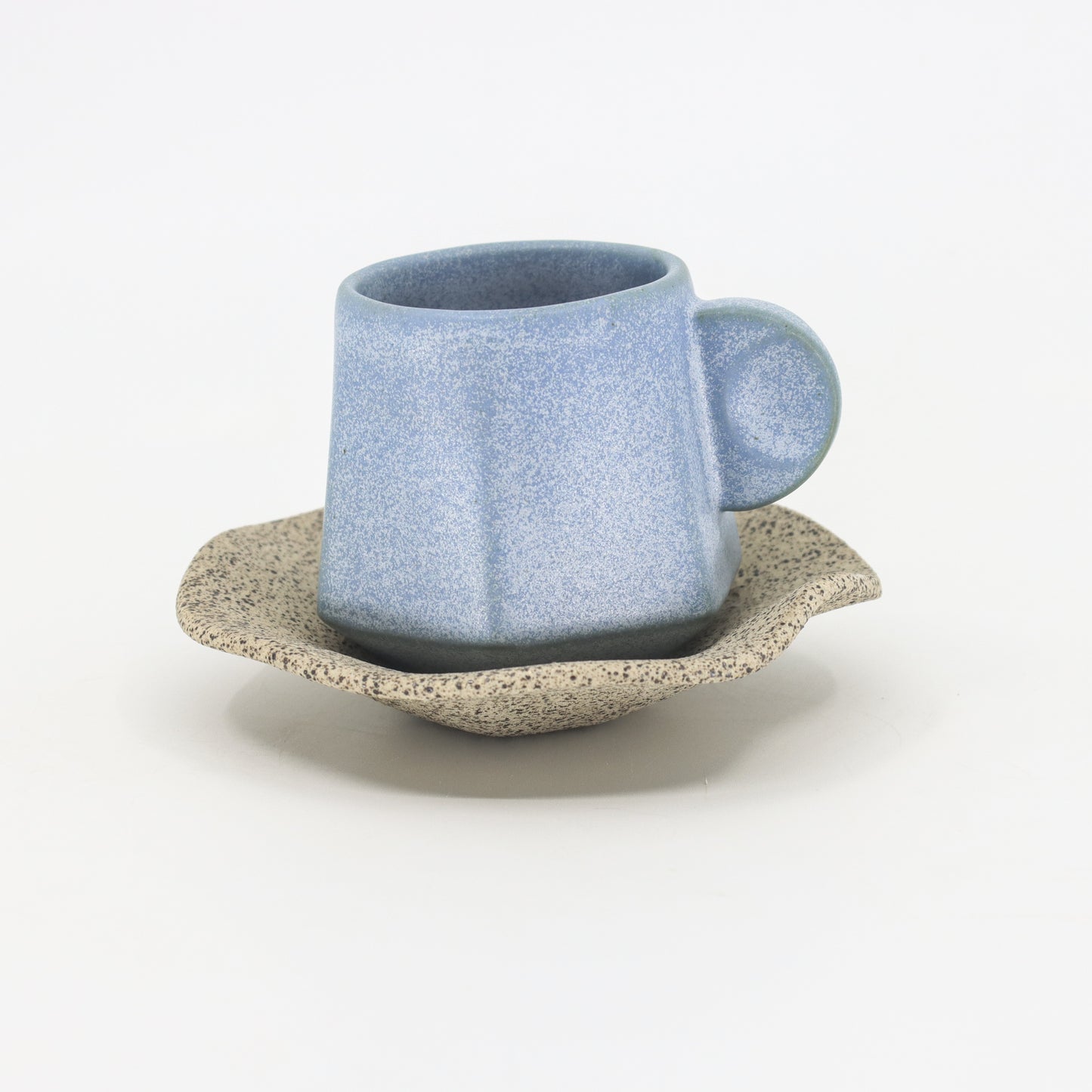 Light Blue Espresso with plate